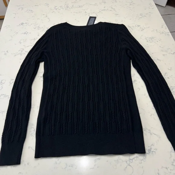 Banana Republic Black Cable Knit Sweater - Picture 8 of 8